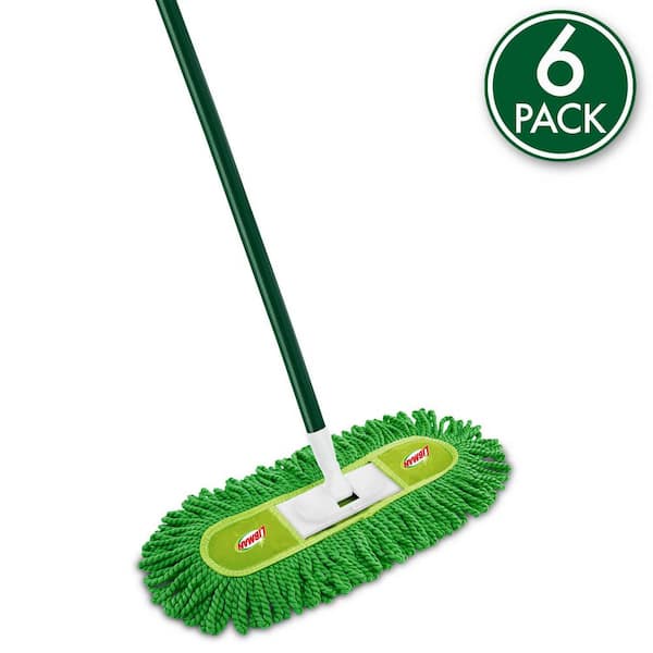 Flexible Microfiber Dust Flat Mop (6-Pack)