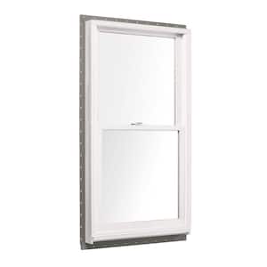 37-5/8 in. x 48-7/8 in. 400 Series White Clad Wood Tilt-Wash Double-Hung Window with Low-E Glass, White Int & Stone Hdw