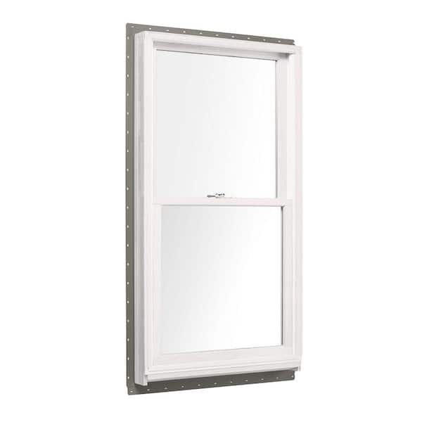 Andersen 37-5/8 in. x 48-7/8 in. 400 Series White Clad Wood Tilt-Wash Double-Hung Window with Low-E Glass, White Int & Stone Hdw