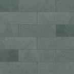 Montauk Blue 4 in. x 12 in. Gauged Slate Floor and Blue Subway Tile (4.95 sq. ft./Case)