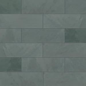 Montauk Blue 4 in. x 12 in. Gauged Slate Floor and Blue Subway Tile (4.95 sq. ft./Case)