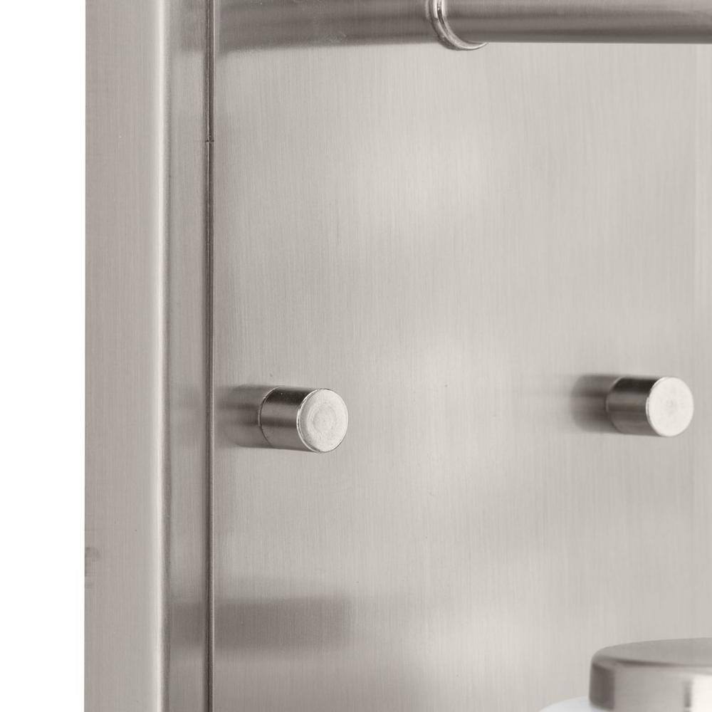 Spenser Brushed Nickel 1-Light Vanity with Opal Glass Shade