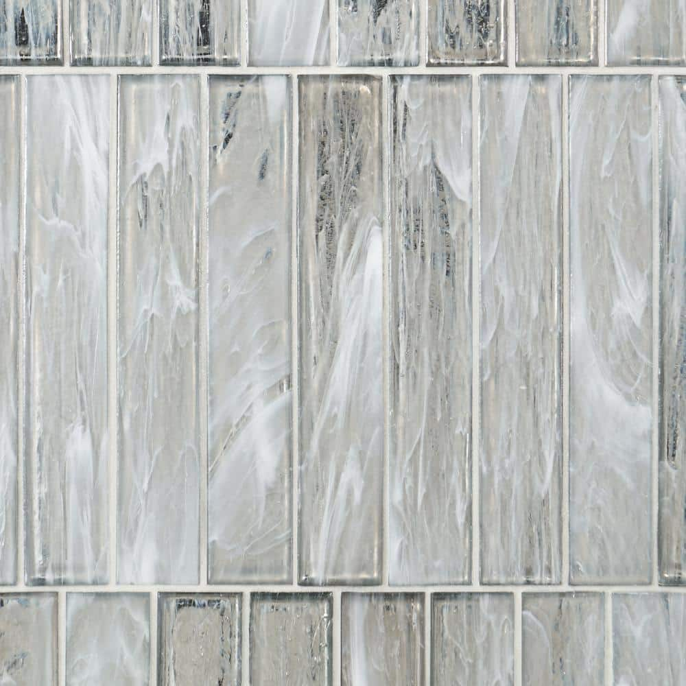 Ivy Hill Tile Fargin Brick Silver Haze 1.96 in. x 11.81 in. Polished Glass  Subway Wall Tile (3.22 sq. ft./Case) EXT3RD109172 - The Home Depot