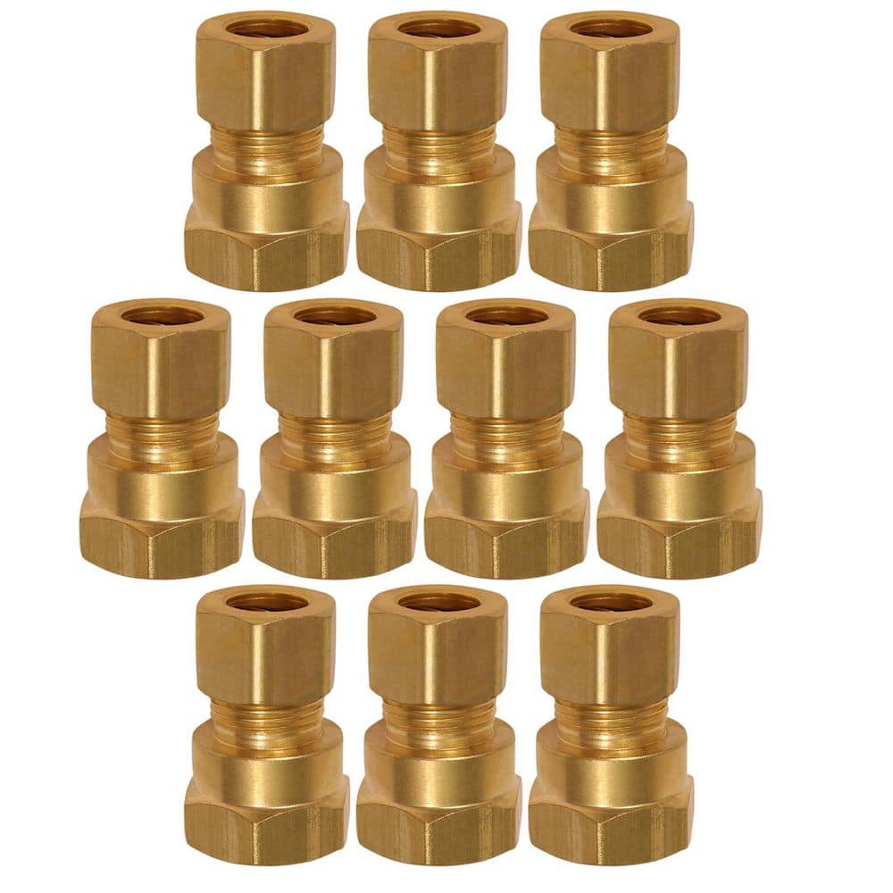 1/4 in. OD Comp x FIP Adapter Brass for Use with Potable Water, Instrumentation Hydraulic and Pneumatic Systems, 10-Pack price history on PriceWatchPro
