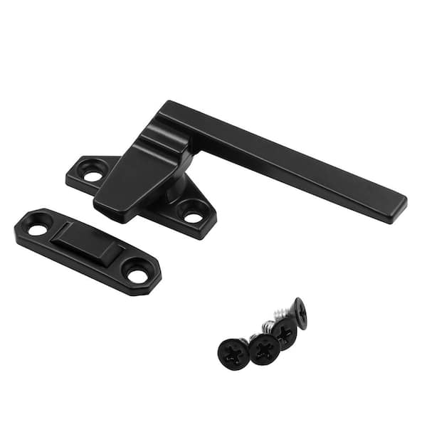 Casement Locking Window Handle, Right Hand, Off-Set Base, Matte Black (Single Pack)