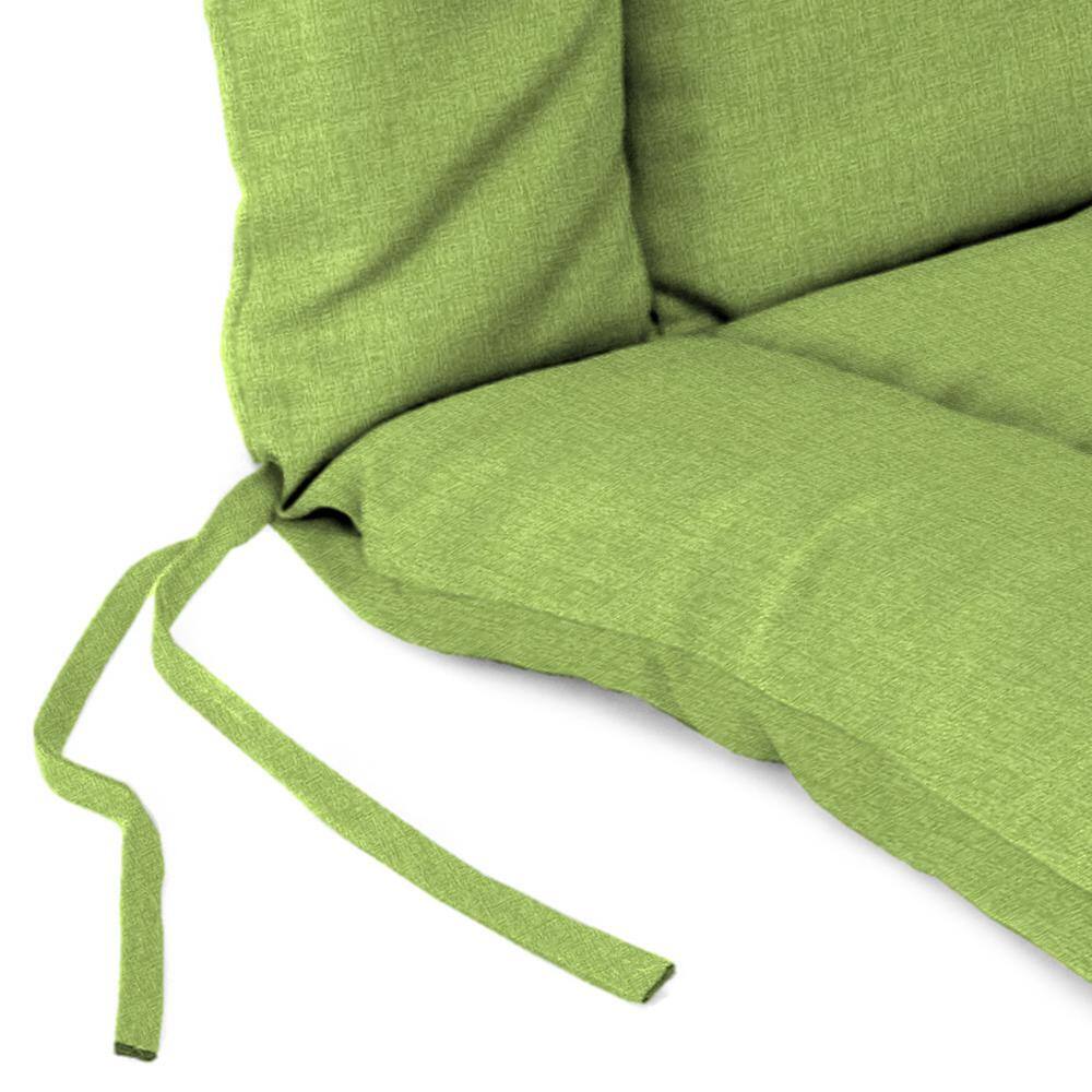 Green Polyester Outdoor Wrought Iron Chair Cushion