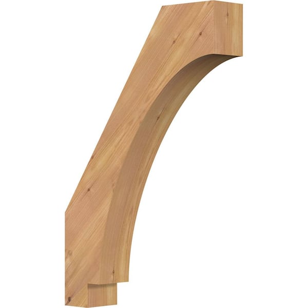Ekena Millwork 3 1/2"W x 16"D x 24"H Imperial Smooth Knee Brace, Western Red Cedar