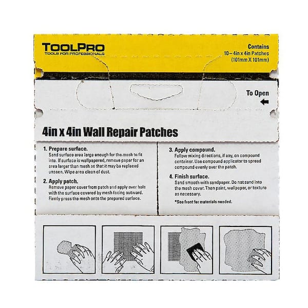 Toolpro TP04760 Drywall Repair Patch, 10 Pack