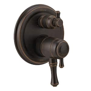Cassidy 2-Handle Wall-Mount Valve Trim Kit with 6-Setting Integrated Diverter in Venetian Bronze (Valve Not Included)
