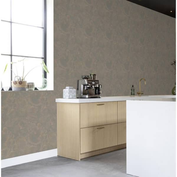 Purser Copper Abstract Wallpaper Sample