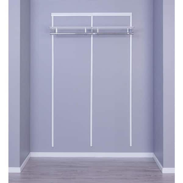 Genevieve 4 ft. Adjustable Closet Organizer Long Hanging Rod