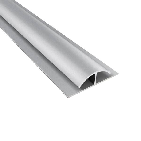 FASÄDE 47" Decorative Vinyl Corner Trim - Argent Silver Outside Corner (5 Pack)