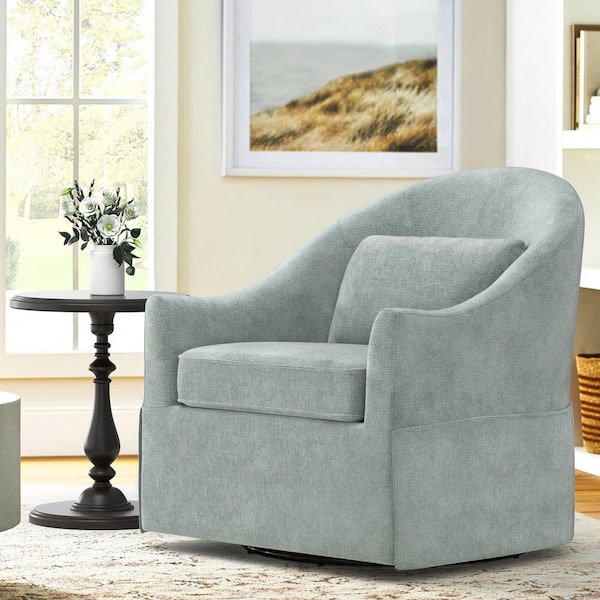 OrangeOne Masa 30 in. Green Chenille Fabric Upholstered Solid Wood