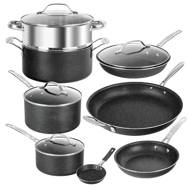 Granitestone Diamond 3-Piece Frying Pan Set, Nonstick Cookware