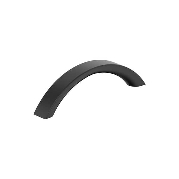 Amerock Parabolic 3-3/4 in. Center-to-Center Modern Matte Black Arch Cabinet Pull