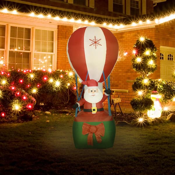 logobrands 7 ft. Cincinnati Bengals Santa Clause Yard Inflatable 607-100-SC  - The Home Depot