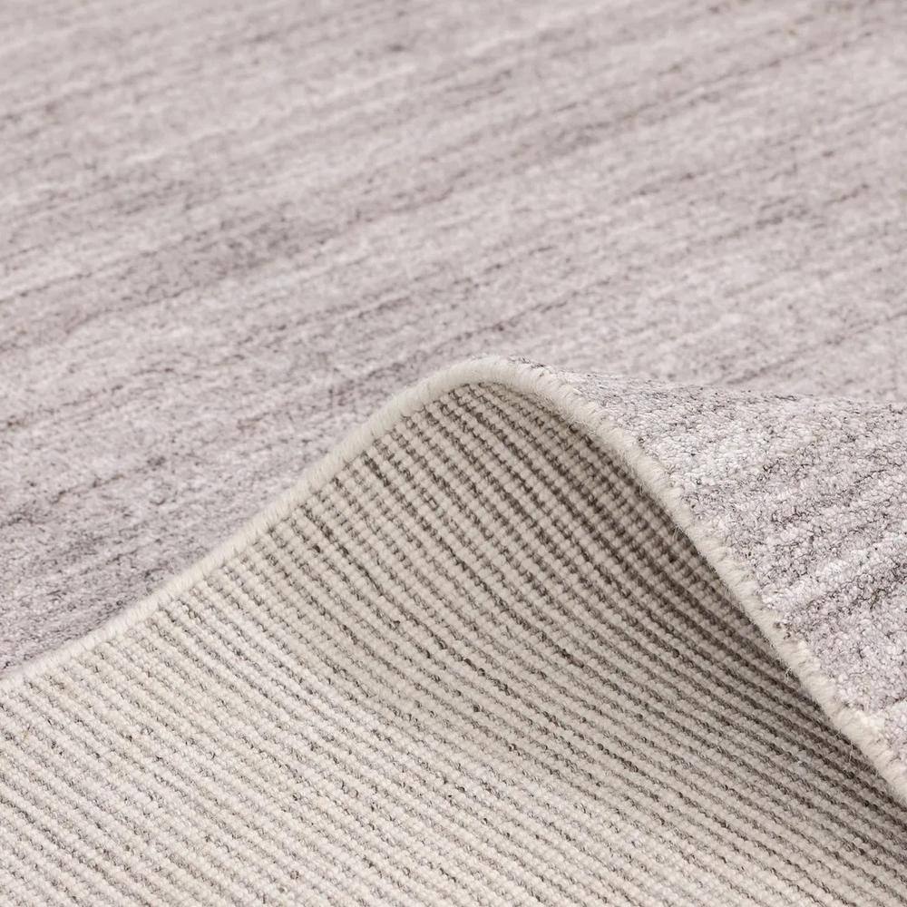 Halsey Tailored Texture 9' x 12' Wool-Blend Area Rug in Silver