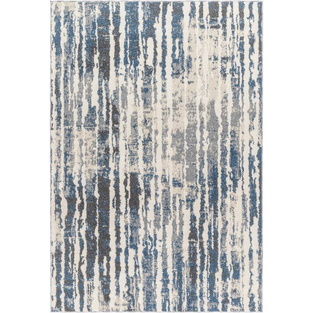 Artistic Weavers Valet Blue/Gray Abstract 8 ft. x 10 ft. Indoor Area