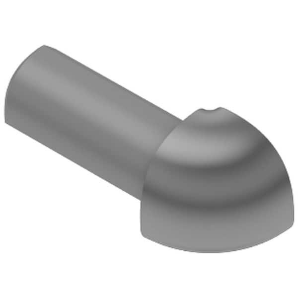 Schluter Rondec Grey 5/16 in. x 1 in. PVC 90 Degree Outside Corner