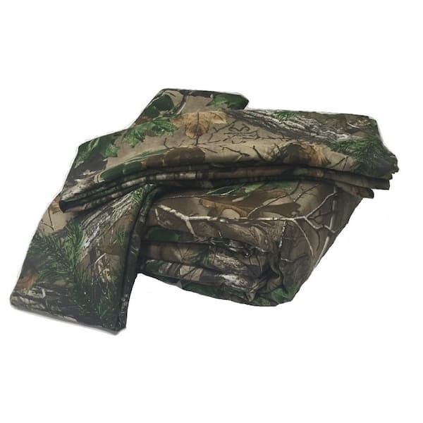 Realtree Xtra 4-Piece Green Geometric Cotton Blend Queen Sheet Set