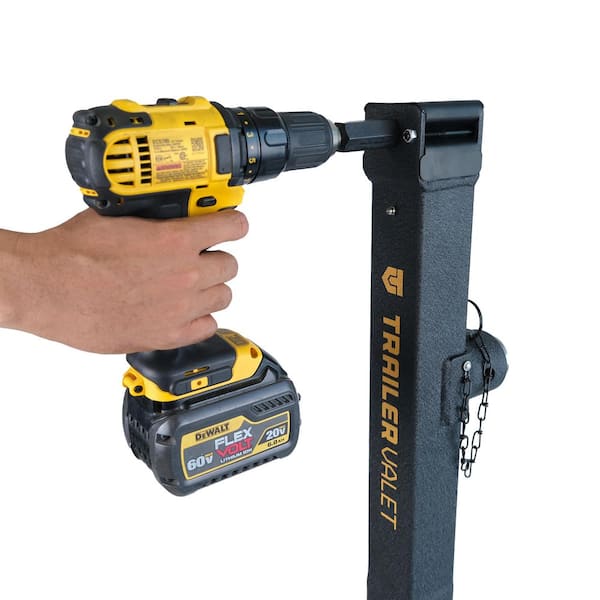 Trailer Valet JX Series 7000 LB Drill-Powered Jack with Side Crank
