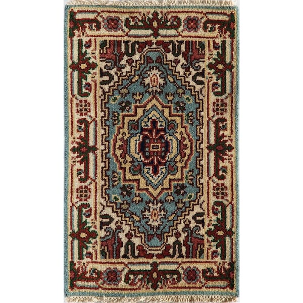 Rugs America ROYAL HERIZ Sky Blue Blue Area Rug - 6 X 9