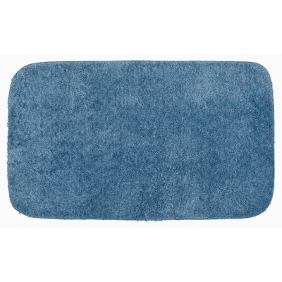 StyleWell Stone Gray 25 in. x 40 in. Non-Skid Cotton Bath Rug with Border  (Set of 2) HMT430_R_Stone - The Home Depot