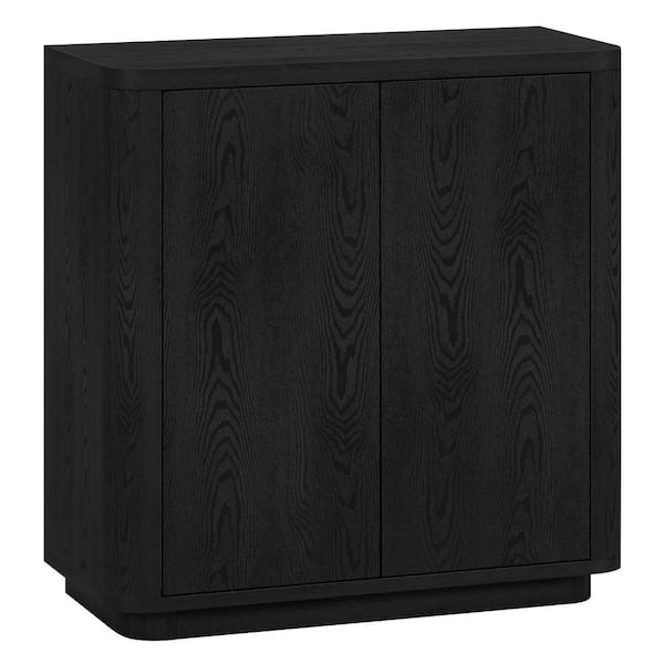 Meyer&Cross Plympton 31.5 in. Black Grain Rectangular Accent Cabinet