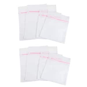 White Mesh Laundry Bags (Set of 8)