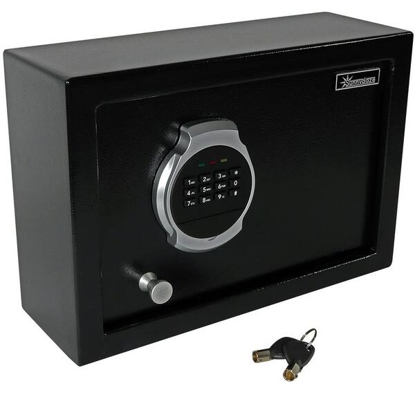 Sunnydaze Steel Digital Home Security Safe Programmable Lock 0.28 Cubic Feet 