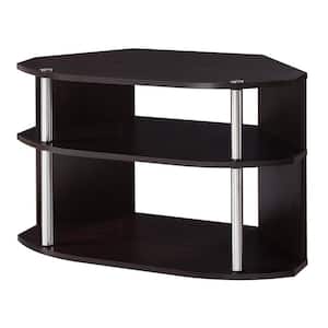 Designs2Go 31.5 in. Espresso Particle Board TV Stand Fits TVs Up to 32 in. with Cable Management