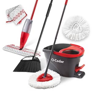 EasyWring Spin Mop and Bucket System  Mop Head Replacement  ProMist MAX Spray Mop  PowerCorner Outdoor Broom
