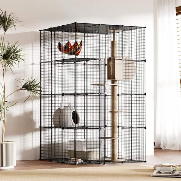 Cat Cage Playpen for 1-3 Cats, DIY