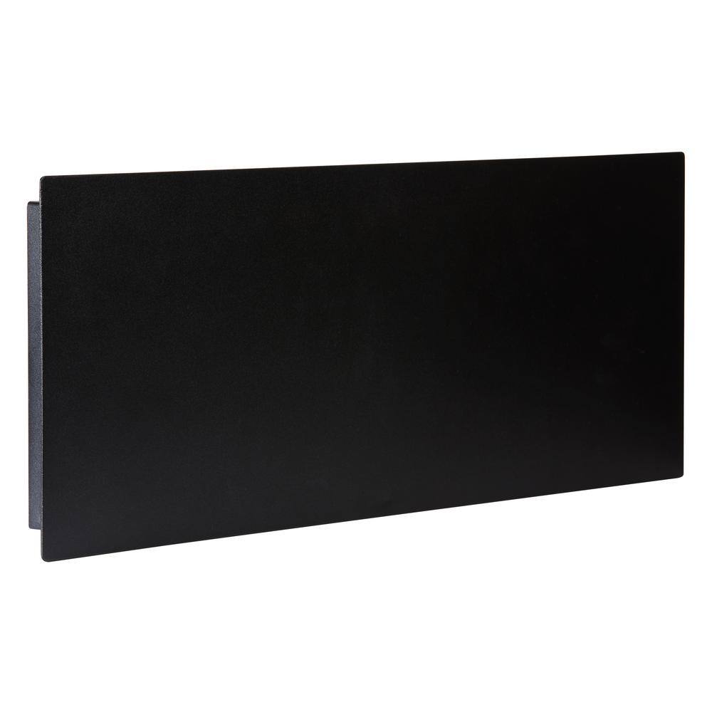 Large Black Steel Floating Address Plaque with Light Sensor