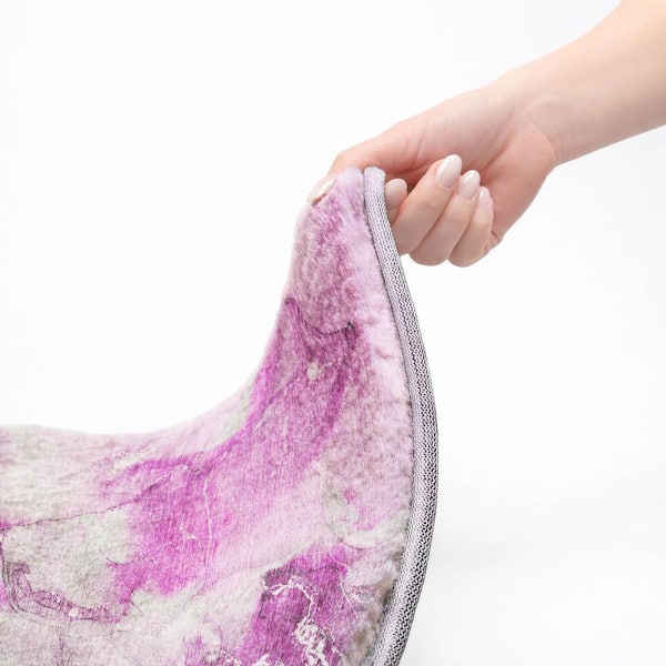 Dream Shag Premium Machine Washable Abstract ADS526 Pink 10 ft. x 14 ft. Area Rug