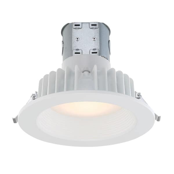 Commercial Electric Easy-Up 6 in. White Bright White Baffle Remodel Recessed Integrated LED Kit at 91 CRI