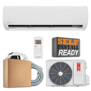 24,000 BTU 2 Ton Alpic Eco Ductless Mini Split Air Conditioner with Heat Pump and Self Install Kit - 208/230-Volt 60Hz