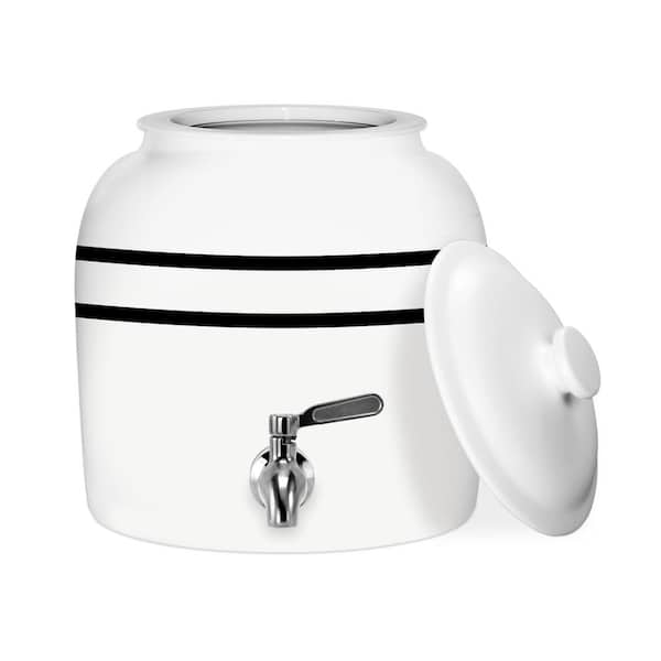 GEO 5 gal. Porcelain Ceramic Crock Beverage Serveware with