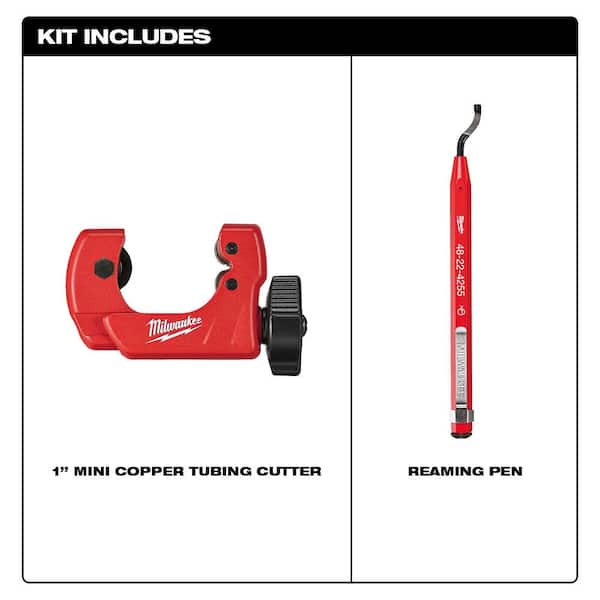 1 in. Mini Copper Tubing Cutter with Reaming Pen