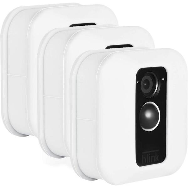 Wasserstein Blink XT Outdoor Camera Silicone Skin - Help Camouflage Your Home Security Camera (White, 3-Pack)