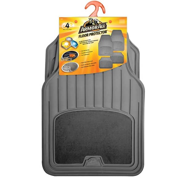 Armor All Grey Carpet/ Rubber Interior Floor Mat (4-Piece)