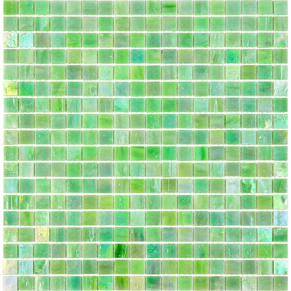 "Skosh 4"" x 6"" Glossy British Racing Green Glass Mosaic Uniform square Wall & Floor Sample Tile 0.13 sq. ft./Piece 1-Pack" price history on PriceWatchPro