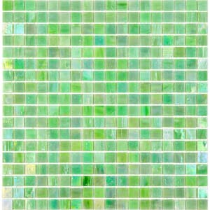 Skosh Glossy British Racing Green 11.6 in. x 11.6 in. Glass Mosaic Wall and Floor Tile (18.69 sq. ft./case) (20-pack)
