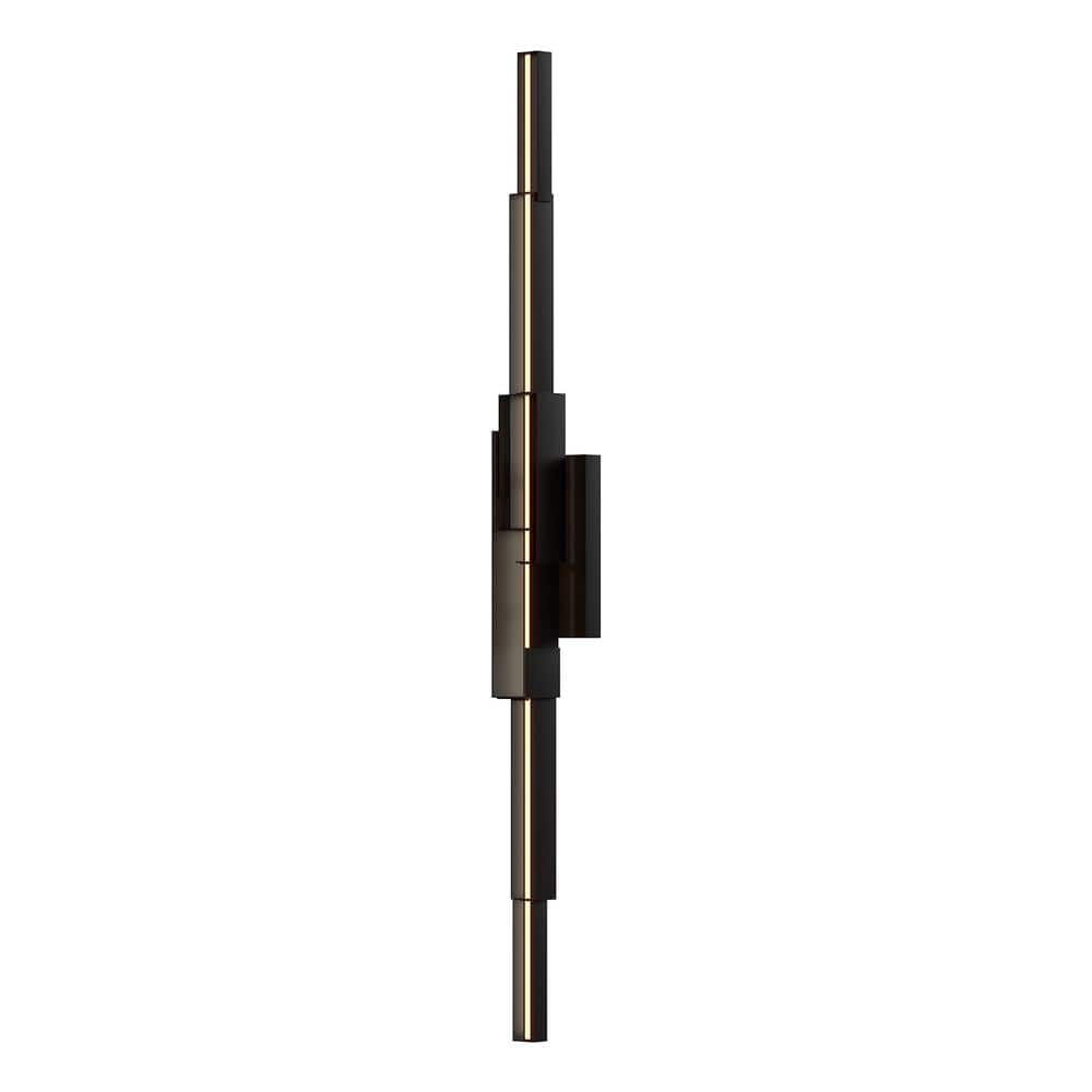 Enzo 60 in. 1-Light 62-Watt Black Integrated LED Exterior Wall Sconce price history on PriceWatchPro