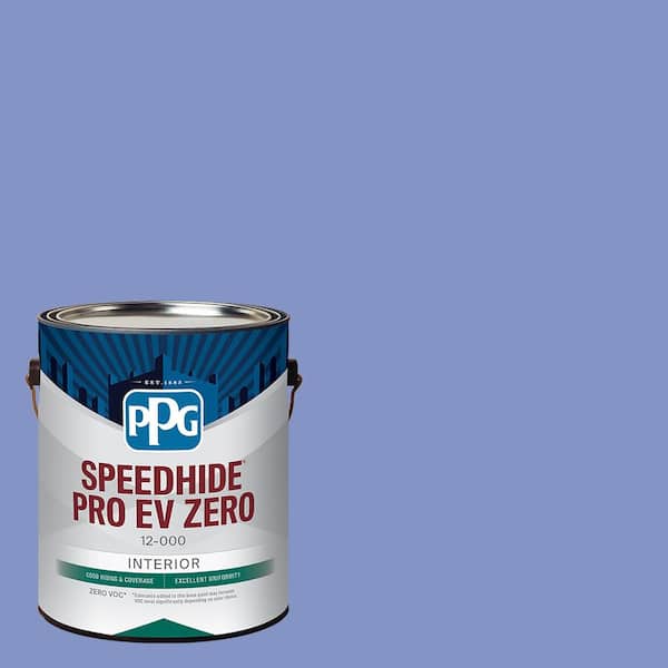 PPG SPEEDHIDE Pro-EV Zero 1 gal. PPG1245-5 Blue Hyacinth Flat Interior Paint