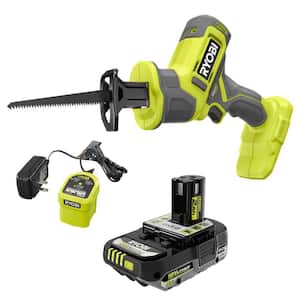 ONE+ 18V Cordless One-Handed Reciprocating Saw Kit with 2 Ah Battery and Charger