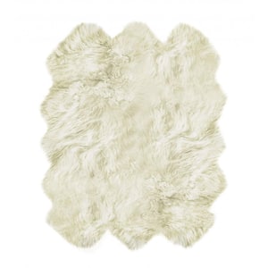 Josephine Natural 6 ft. x 6 ft. Solid Sheepskin Area Rug