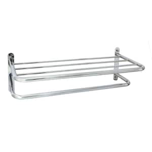 Hotel Grade 24 in. Wall Mounted Towel Rack in Polished Chrome