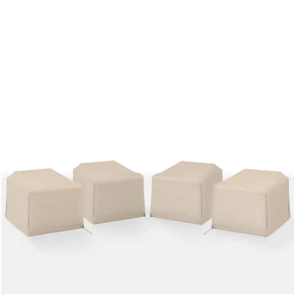 CROSLEY FURNITURE 4-Pieces Tan Outdoor Chair Furniture Cover Set
