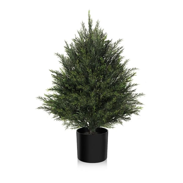 樹 DR.Planzen 4 ft. Artificial Indoor/Outdoor Topiary Cedar Tree